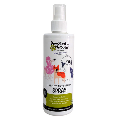 Devoted By Nature Hemp Spray For Pets With Itchy Skin