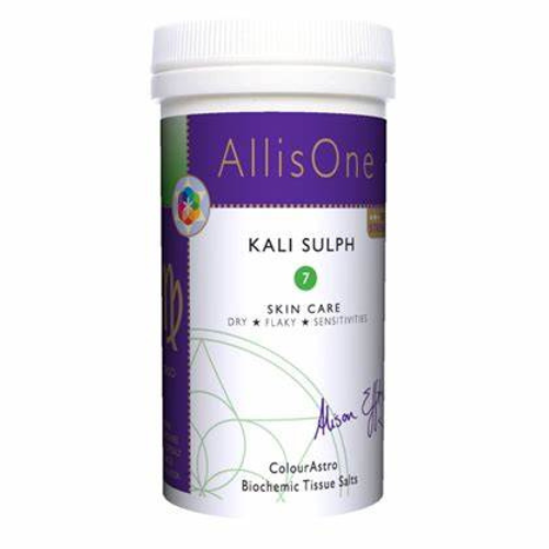 AllisOne Kali Sulph. Tissue Salt No. 7. Chronic Skin Conditions, Sinus & Bronchitis 
