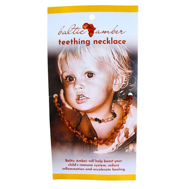 Baltic Amber Baby Teething Necklace – Natural Pain Relief for Teething Discomfort