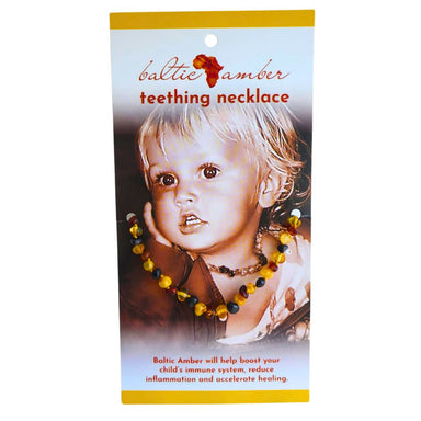 Baltic Amber Baby Teething Necklace – Natural Pain Relief for Teething Discomfort