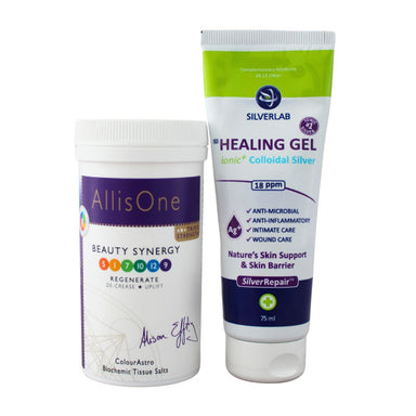 Acne Combo to treat acne issues with AllisOne Beauty Synergy and Colloidal Sliver Healing Gel