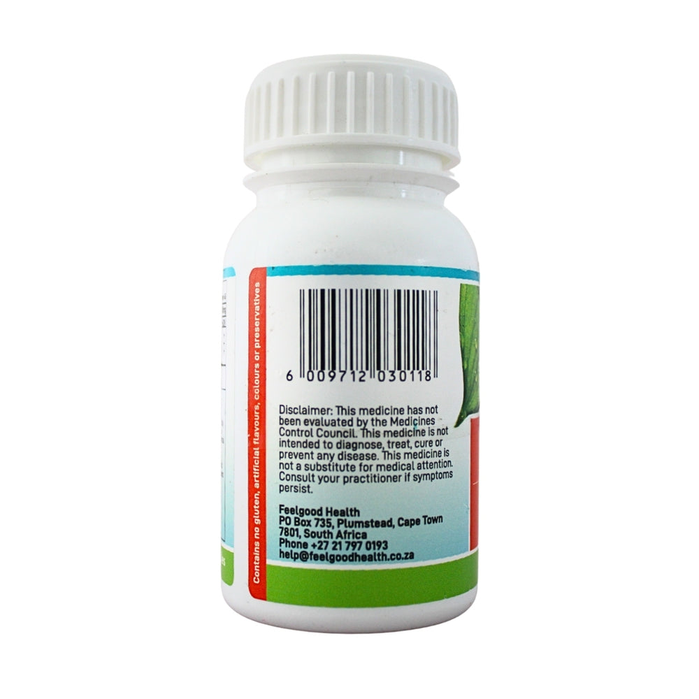 Feelgood Health Brainshine bottle left view showing barcode and product information