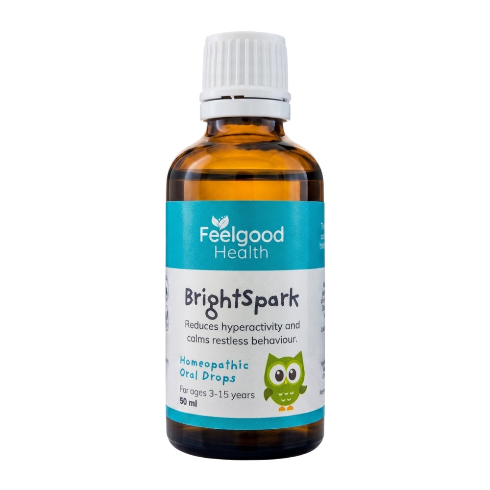 BrightSpark Feelgood Health natural remedy for children ADHD hyperactivity supplement