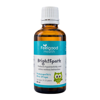 BrightSpark Feelgood Health natural remedy for children ADHD hyperactivity supplement