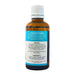 Feelgood Health BrightSpark 50ml bottle showing the ingredients label with directions for use and supplement facts.