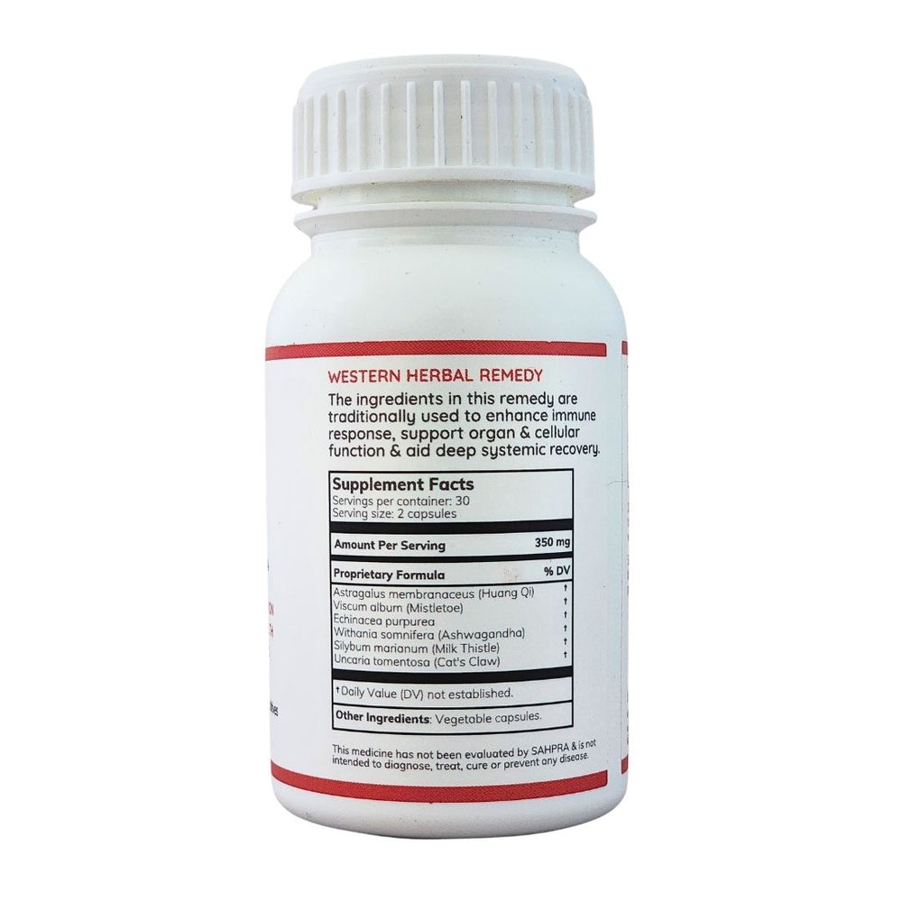 Feelgood Health C-Caps bottle showing the ingredients label with directions for use and supplement facts.