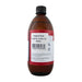 Organic Castor Oil 500ml bottle left view showing barcode and product information