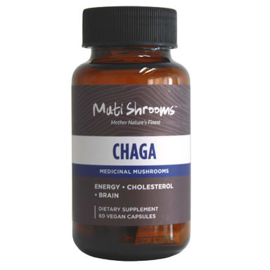 Chaga Medicinal Mushroom (60 veg capsules) | Muti Shrooms