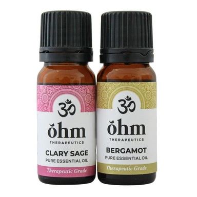 OHM combo - Clary Sage + Bergamot Essential Oils (10ml)