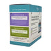 Feelgood Health Concentration Combo for Kids box showing how the combo works, with Focus & Calm benefits and ingredients, BrightSpark ingredients and hyperactivity support, plus daily use instructions.