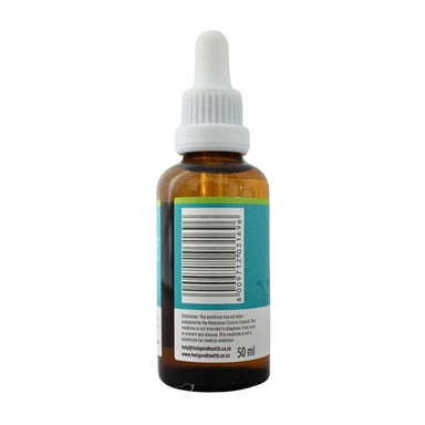 Feelgood Health Dudu Drops 0-12 50ml bottle left view showing barcode and product information