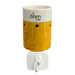 Ohm Electric Wax Burner in white ceramic and wood - perfect for aromatherapy in your home, during yoga or meditation, with no flame!