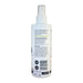 Devoted by Nature Go Flea Spray bottle showing the back label with ingredients, usage instructions, and a reminder that the product is for external use only.