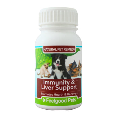 Feelgood Pets Immunity & Liver Support - Natural remedy to boost liver & immune system functioning