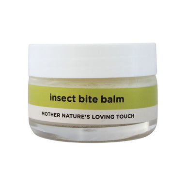 BabyNature Insect Bite Balm 50 g with a green “insect bite balm” label and “Mother Nature’s Loving Touch” branding