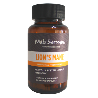 Lion's Mane Medicinal Mushroom (60 veg capsules) | Muti Shrooms boosts brain health