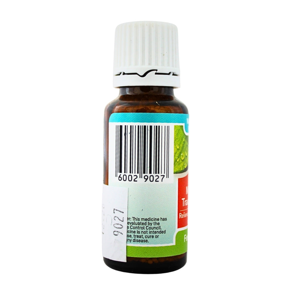 Feelgood Health Trauma Sprinkles bottle left view showing barcode and product information