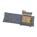 FLAXi Bag microwavable heat therapy bag filled with flaxseed and organic lavender, with a product label showing heat therapy uses.