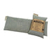 FLAXi Bag microwavable heat therapy bag filled with flaxseed and organic lavender, with a product label showing heat therapy uses.