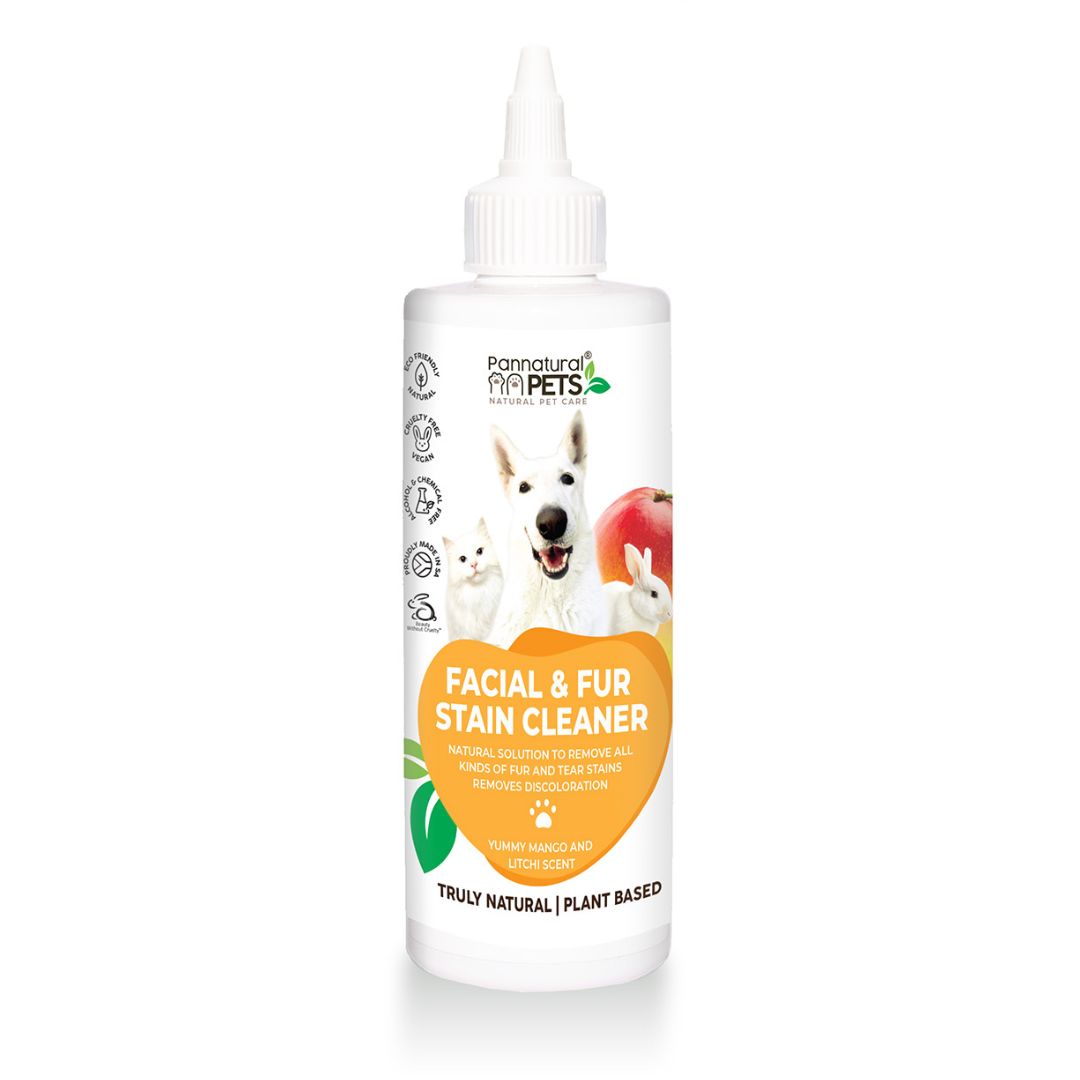 All natural Bye Fur Stain (Pet Facial & Tear Stain Cleaner) from Natura Pet