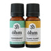 Peppermint and Ylang Ylang pure essential oils by Ohm Therapeutics