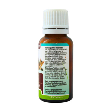 Feelgood Health Respo-K bottle showing the ingredients label with directions for use and supplement facts.