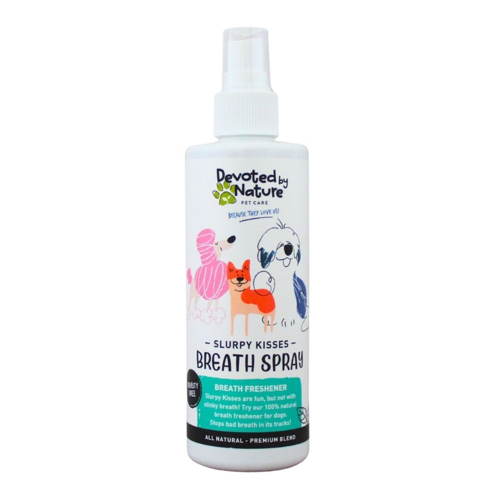 Devoted by Nature Slurpy Kisses Breath Spray bottle for Pets