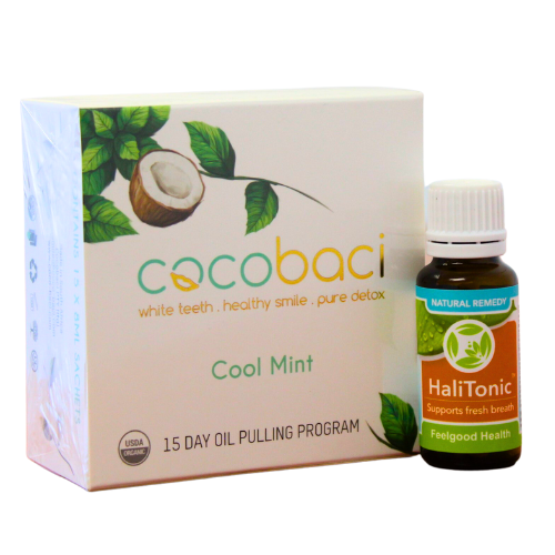 HaliTonic CocoBaci Oil Pulling Combo Fresh Breath Halitosis