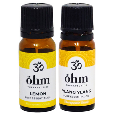 OHM combo - Lemon + Ylang Ylang Essential Oils (10ml)