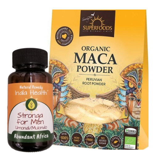 Maca Powder and Strong for Men fertility Combo
