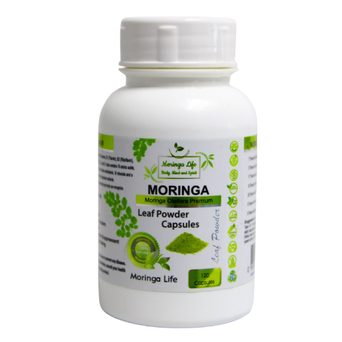 Moringa Leaf Powder Capsules (Pure & Organic)