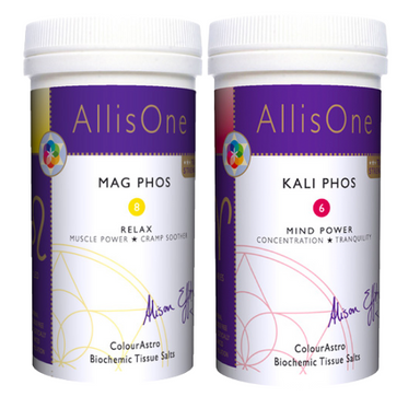 Kali Phos + Mag Phos tissue salts for nervous system, concentration and mental calm
