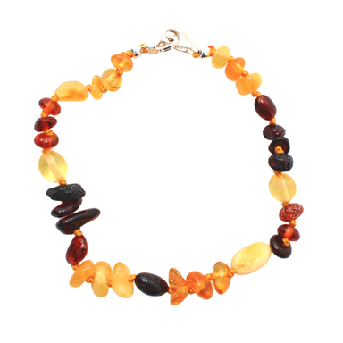 Baltic Amber Teething Anklet Babies