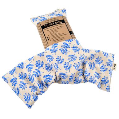 Flaxseed & Lavender Heat Therapy Bag (Blue Foliage) | FLAXi