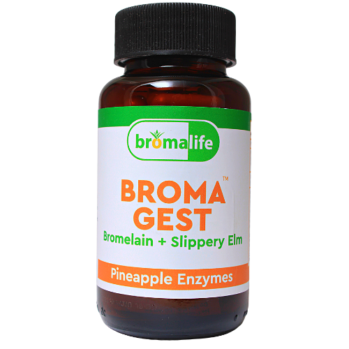 Broma Gest - bromelain slippery elm digestion IBS gas