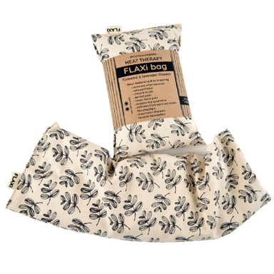 Flaxseed & Lavender Heat Therapy Bag (Charcoal Foliage) | FLAXi