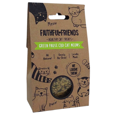 Green Pause Cat Meows  Treats (100g) | Faithful Friends