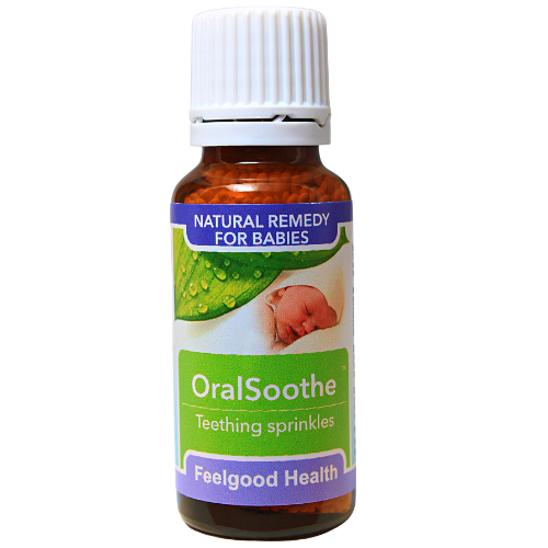 Feelgood Health OralSoothe Teething Sprinkles - Homeopathic remedy for teething babies