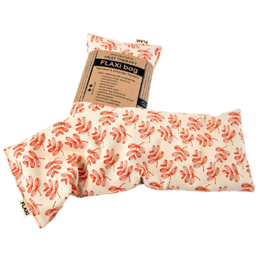 Flaxseed & Lavender Heat Therapy Bag (Red Orange Foliage) | FLAXi