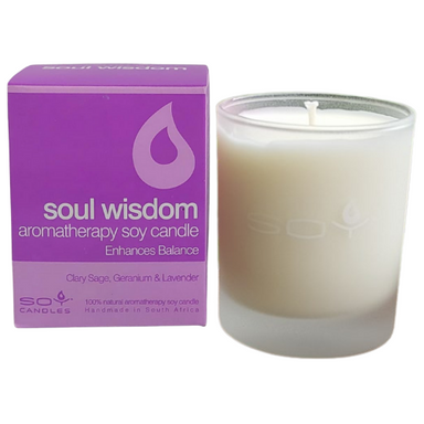 Soul Wisdom Aromatherapy Soy Wax Candle