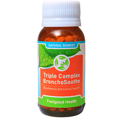 Feelgood Health Triple Complex BronchoSoothe - Natural Tissue Salts for asthma bronchitis
