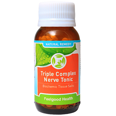 Feelgood Health Triple Complex Nerve Tonic - Tissue salts for nervous system health