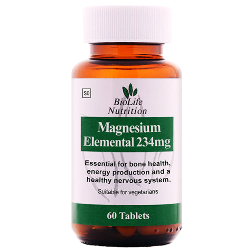 Biolife Magnesium Elemental Supplement to enhance bone health, energy levels and nervous system health