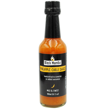 Black Mamba Pineapple Chilli Sauce a mild chilli sauce that adds a sweet, fruity flavour
