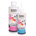 A Gentle and Effective Eye cleanser + SilverSolve Ear Cleanser for cats and dogs that clears mucous, dirt and tear stains, wax and debris
