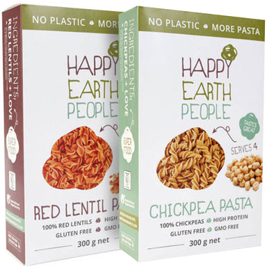 SAVE 10%  Low-GI Gluten-free Pasta Combo Red Lentil Fusilli Pasta + Chickpea Fusilli Pasta will have you whipping up mouth-watering wheat-free, vegan pasta meals