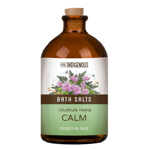 Pure Indigenous Calm bath salts to relieve stress and anxiety.